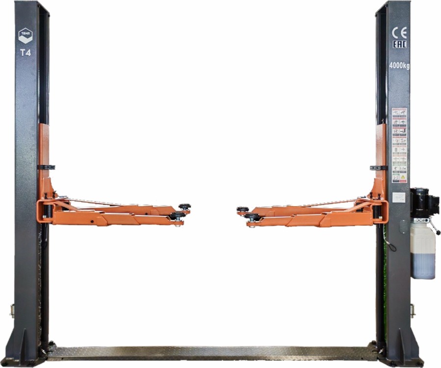 Двухстоечный подъемник г/п 4 т с ручными стопорами Двухстоечный подъемник г/п 4 т с ручными стопорами