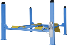 Четырехстоечный подъемник  г/п 4,5 т, платформы под сход-развал 4380 мм