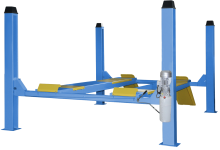 Четырехстоечный подъемник  г/п 5000 кг, платформы под сход-развал 4680 мм