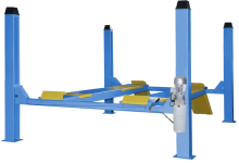 Четырехстоечный подъемник  г/п 4,5 т, платформы под сход-развал 4380 мм Четырехстоечный подъемник  г/п 4,5 т, платформы под сход-развал 4380 мм